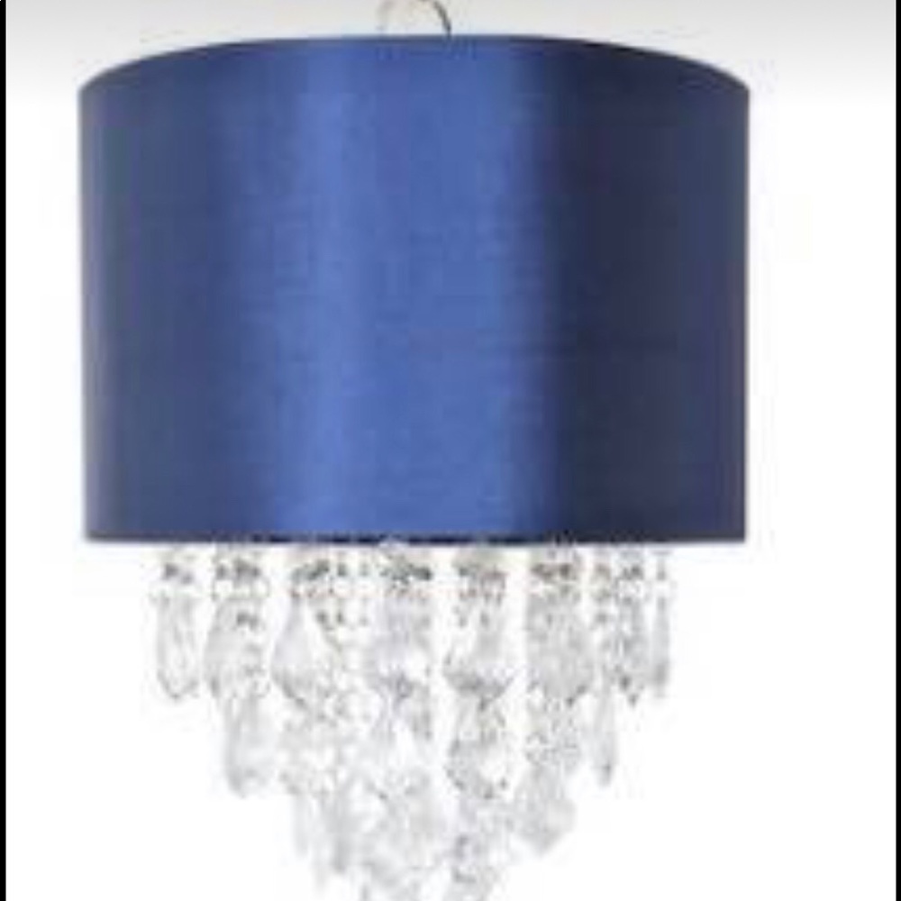 Hanging Navy Crystal Light NWOT